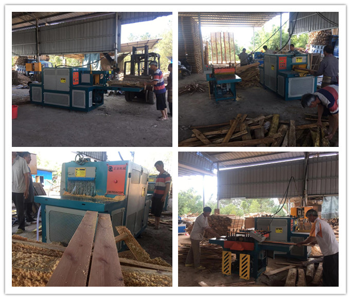 2018年12月原木多片鋸、方木多片鋸、清邊機(jī)在廣西梧州現(xiàn)場工