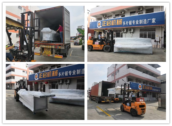 2018年8月發往馬來西亞--雙頭齊頭鋸、自動堆料上料架、自動