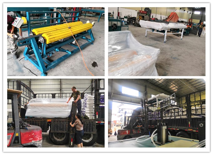 2018年6月發往浙江東陽市--翻料架、進料架、出料架