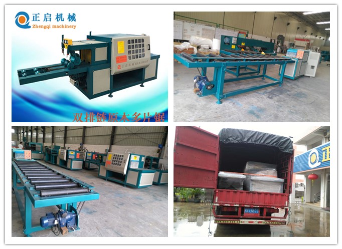 2018年6月發往韶關--雙排鏈原木多片鋸、進料架、出料架