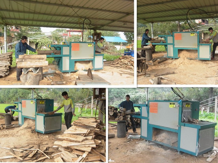 原木多片鋸200型&nbsp;&nbsp;河南新密縣客戶現(xiàn)場(chǎng)加工楊木