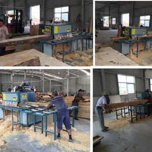 安徽客戶方木多片鋸現(xiàn)場加工